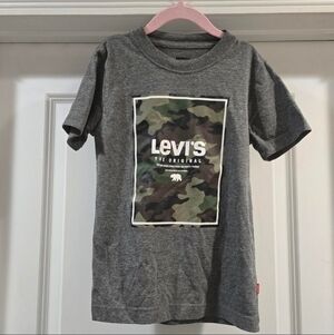 Levi's Kids Gray Camo Graphic Tee Size L